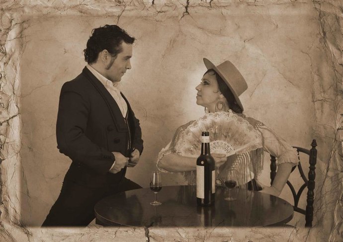 Andrés Peña y Pilar Ogalla en el espectáculo  'De Sepia y oro'