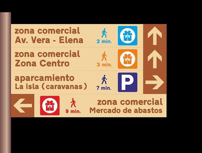 Nueva señalización de las zonas comerciales de Plasencia