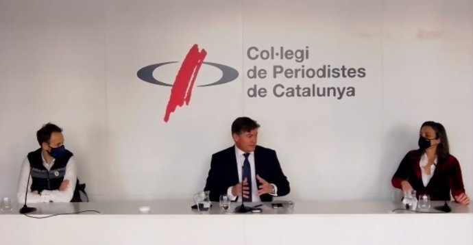El candidato a la presidencia de Pimec Antoni Cañete este viernes en rueda de prensa