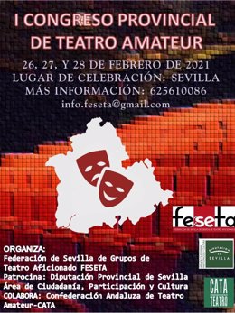 Cartel del I Congreso Provincial de Teatro Amateur