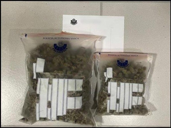 Marihuana aprehendida por la Ertzaintza