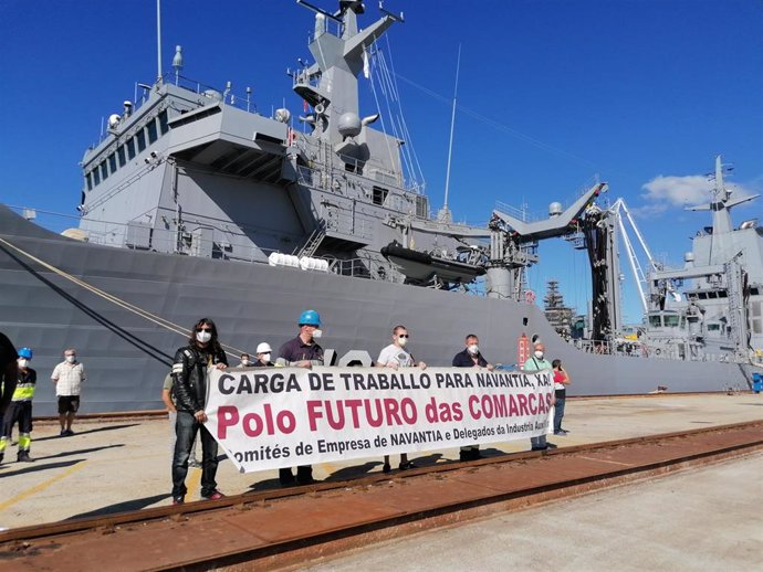Los operarios de Navantia Ferrol piden más carga de trabajo