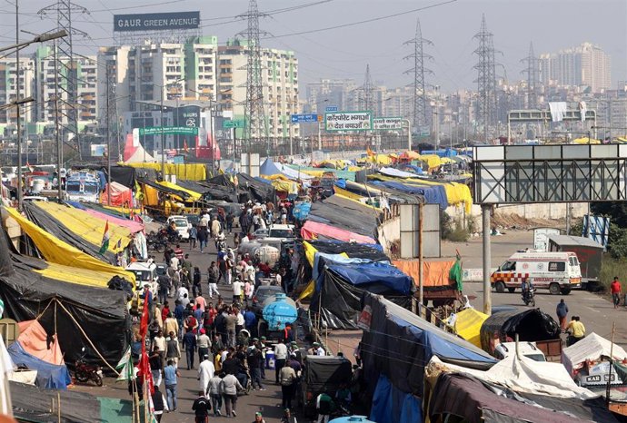 Protesta de agricultores en India