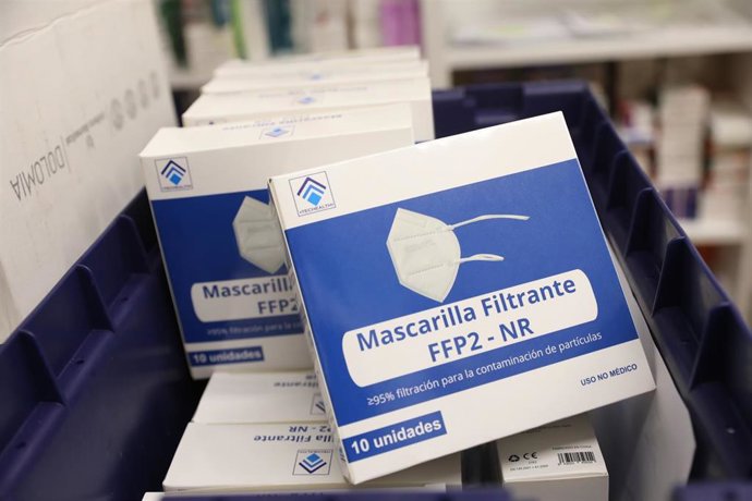 Cajas de mascarillas FFP2 