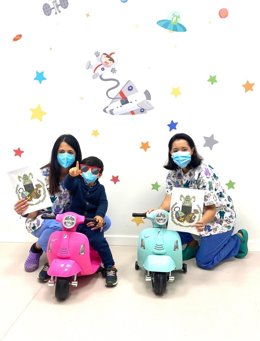 Motos eléctricas para uso de los pequeños pacientes del Virgen Macarena.