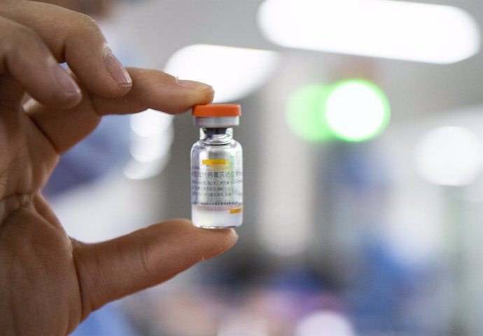 06 January 2021, China, Beijing: A vial of Sinovac Biotech's coronavirus (COVID-19)vaccine is pictured after being produced. Photo: -/TPG via ZUMA Press/dpa
