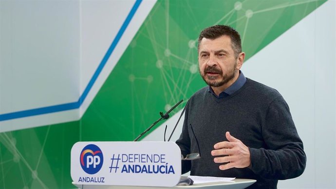 El vicesecretario general del Partido Popular andaluz, Toni Martín, en una imagen de archivo