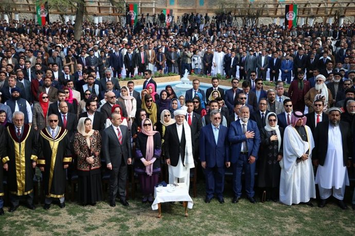 Toma de posesión de Ashraf Ghani en el palacio presidencial de Kabul