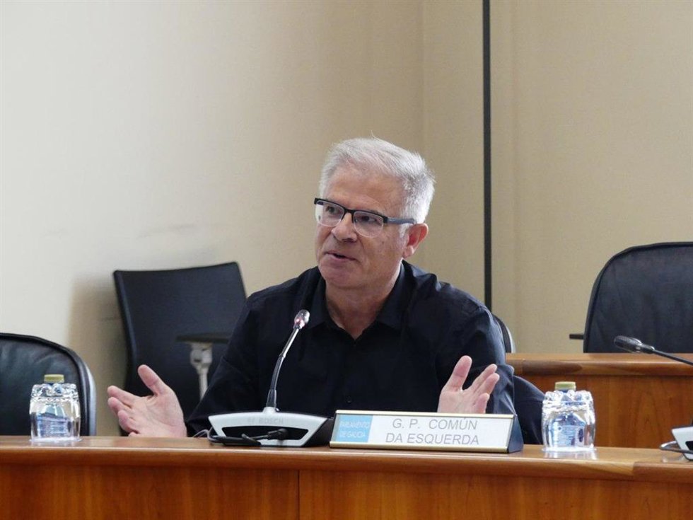 El portavoz del Grupo Común da Esquerda en el Parlamento de Galicia, Manuel Lago.