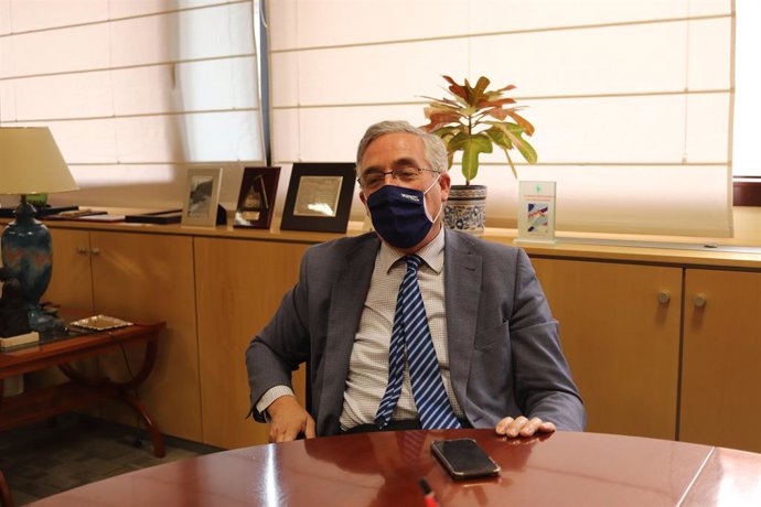 El consejero de Agricultora, Ganadería y Medio Ambiente del Gobierno de Aragón, Joaquín Olona, en la entrevista concedida a Europa Press.