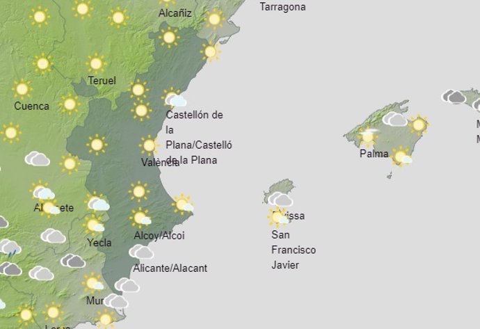 Predicción del tiempo para este domingo 7 de febrero