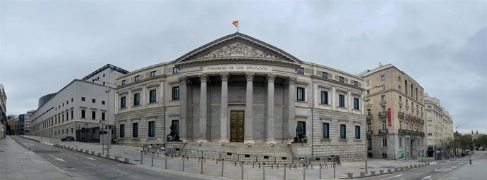 Fachada del Congreso de los Diputados.