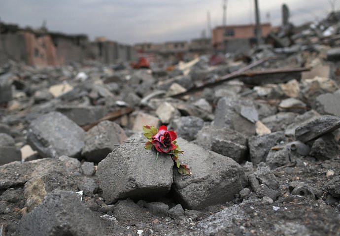 Una población invadida por Estado Islámico en Sinyar