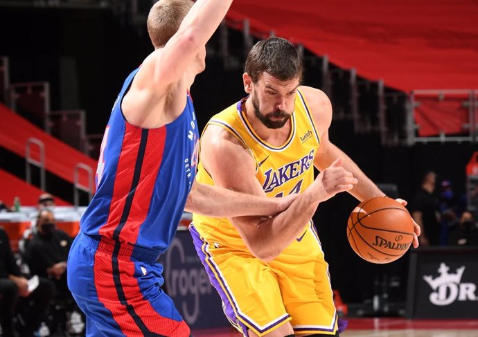 Marc Gasol en el Lakers - Pistons