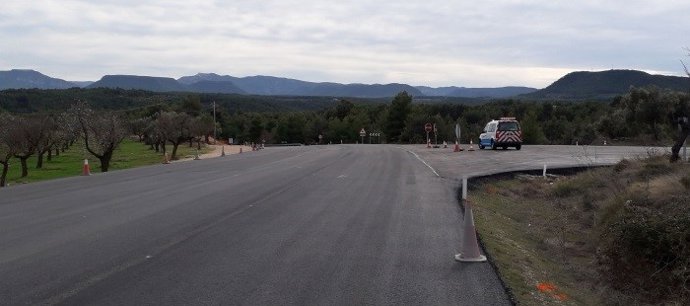 El Gobierno de Aragón impulsa la mejora de la A-231 en el acceso sur a la Fresneda (Teruel).