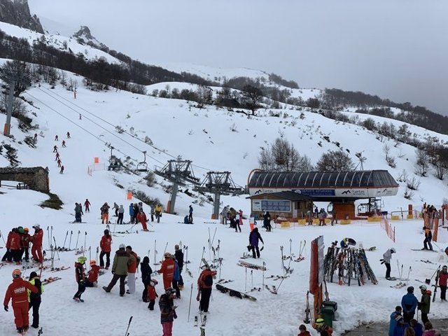 Estación de esquí de Fuentes de Invierno, en Asturias.