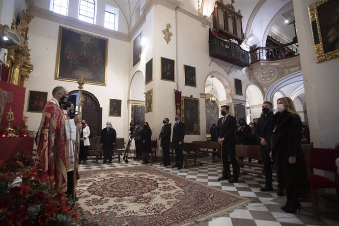 Celebración de la misa de San Cecilio patron de Granada Domingo 7 de febrero del 2021  Granada, Andalucía, España.  Foto Antonio L Juárez