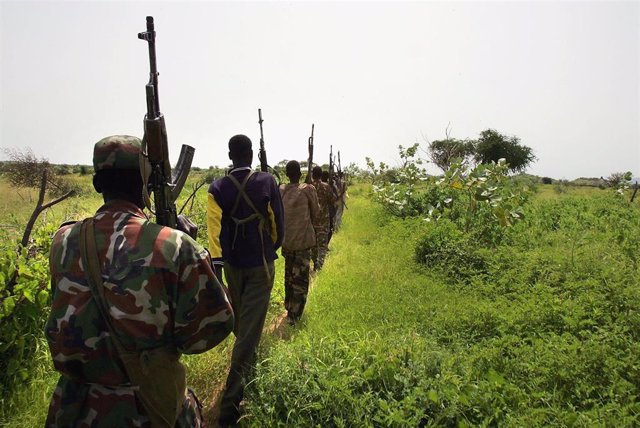 Imagen de archivo del conflicto en Nigeria.