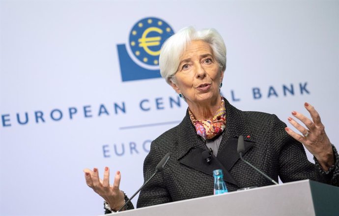 FILED - 27 November 2019, Hessen, Frankfurt/Main: Christine Lagarde, President of the European Central Bank (ECB), speaks at a press conference before signing the new euro banknotes. The European Central Bank left borrowing costs at historic lows on Thu