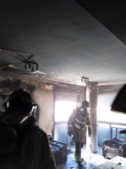 Imagen de archivo de un incendio de vivienda