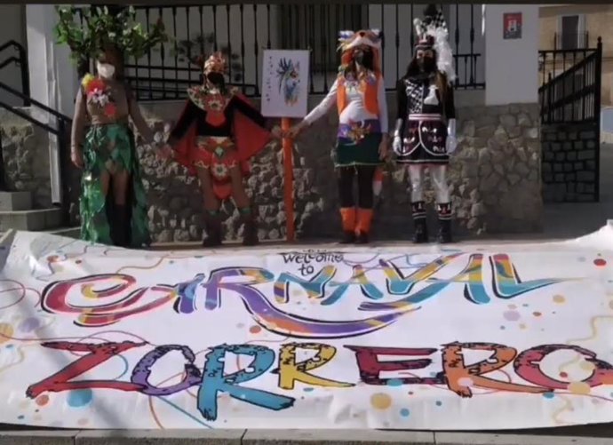 Celebración del Carnaval Zorrero de Esparragosa de la Serena (Badajoz) durante la pandemia