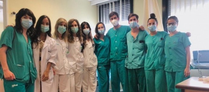Equipo de la Unidad de Arritmias del Hospital Clínico.