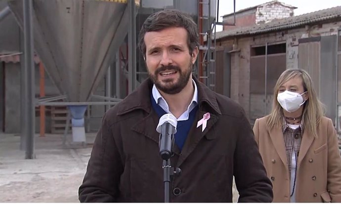 El presidente del PP, Pablo Casado.