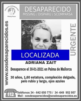 Localizan a una mujer de 30 años desaparecida en Palma desde finales de enero.