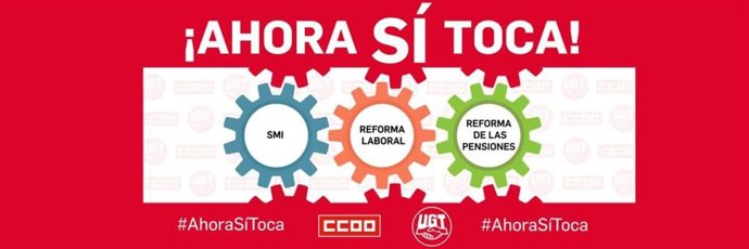 UGT y CCOO desarrollarán un acto reinvindicativo el 11 de febrero junto a una movilización en redes