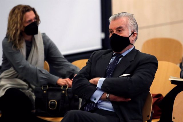 L'extresorer del PP Luis Bárcenas durant el judici per la presumpta caixa B del partit.