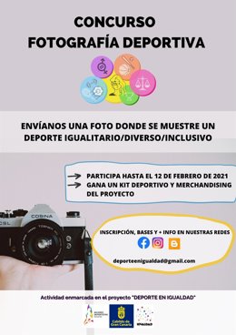 Cartel del  Concurso de Fotografía Deportiva