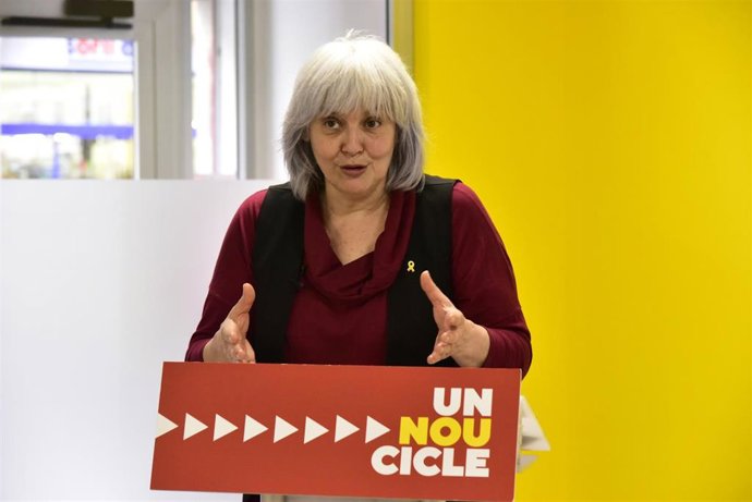 La candidata de la CUP a la Presidencia de la Generalitat, Dolors Sabater.