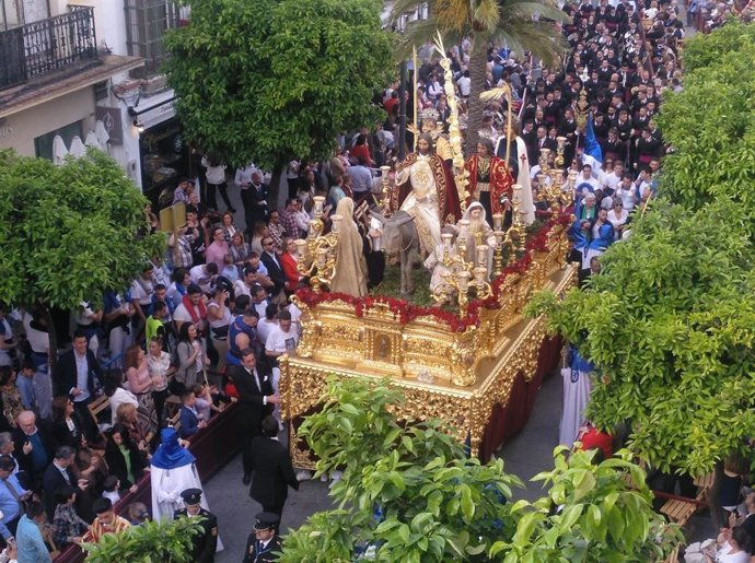 Paso de Semana Santa en Jerez