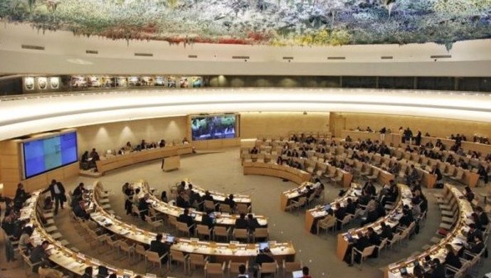 Imagen de archivo de un pleno del Consejo de Derechos Humanos de Naciones Unidas.