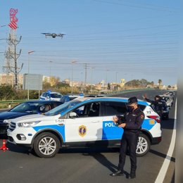 Control policial por el cierre de grandes ciudades
