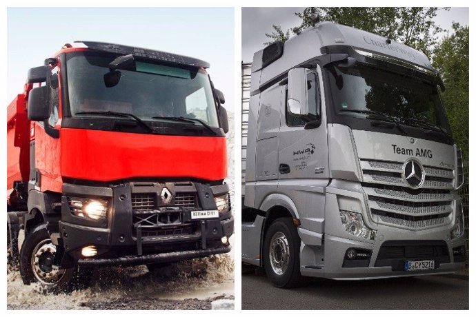 Camiones de Volvo y Daimler (Mercedes-Benz)