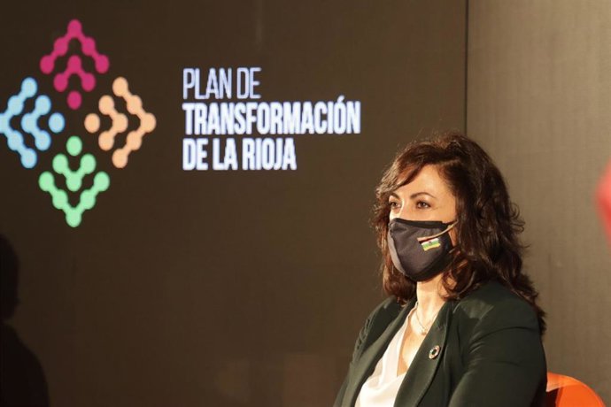 La presidenta del Gobierno riojano, Concha Andreu, en la presentación de la Ciudad del Envase y el Embalaje