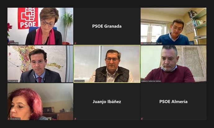 Reunión del PSOE de Granada y de Almería sobre el Corredor Mediterráneo