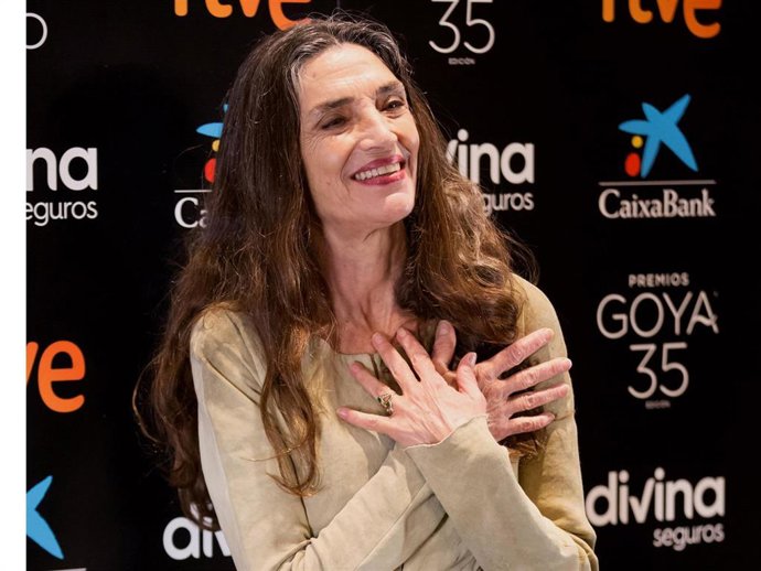 ANGELA MOLINA EN LA RUEDA DE PRENSA DE LA 35 EDICIÓN DE LOS GOOYA
