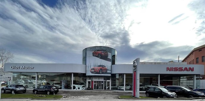 El concesionario Nissan Motor, en Olot (Girona)