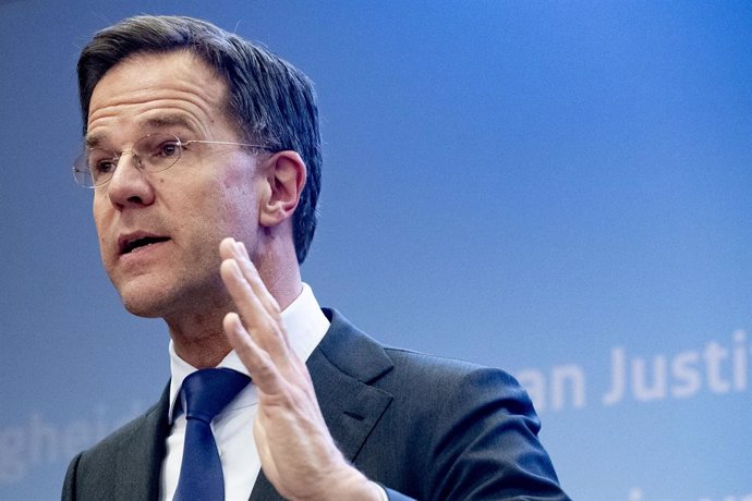 23 March 2020, Netherlands, The Hague: Prime Minister of Netherlands Mark Rutte speaks during a press conference about coronavirus (COVID-19) outbreak. Photo: Robin Utrecht/SOPA Images via ZUMA Wire/dpa
