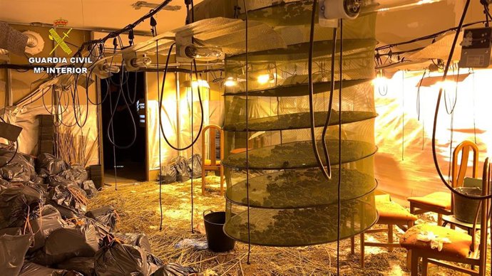 Laboratorio clandestino de droga en Malpartida de Cáceres