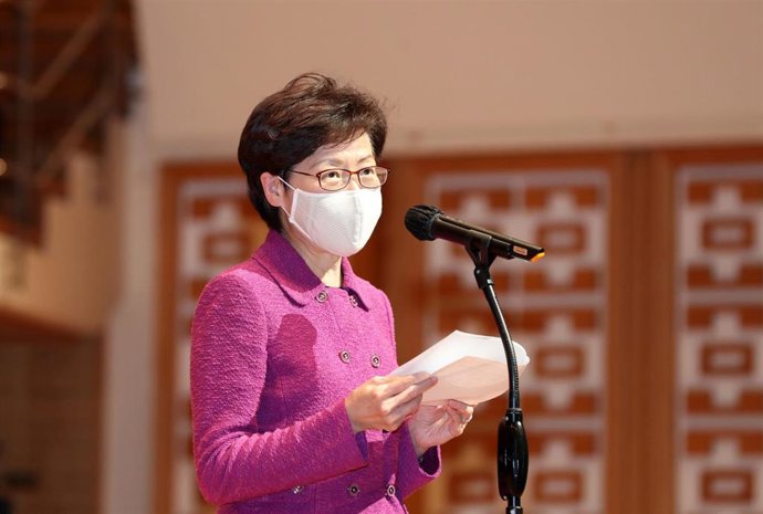 La jefa de Gobierno de Hong Kong, Carrie Lam.