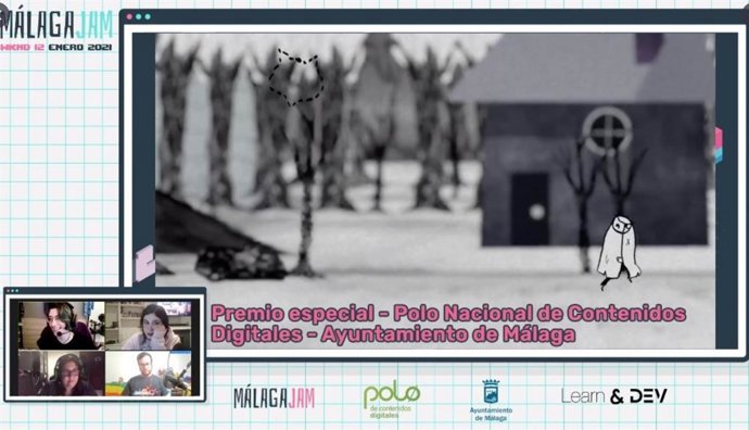 Una de las acciones celebradas recientemente en el Polo Nacional de Contenidos Digitales de Málaga de manera online debido a la pandemia