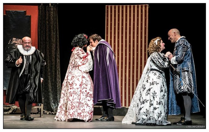 Una imagen de la representación de la obra 'El lindo don Diego'.