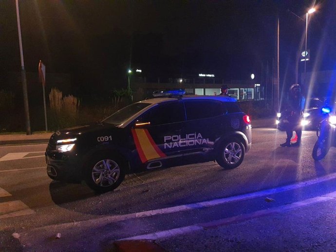 Control perimetral de la Policía Nacional, en una imagen de archivo.