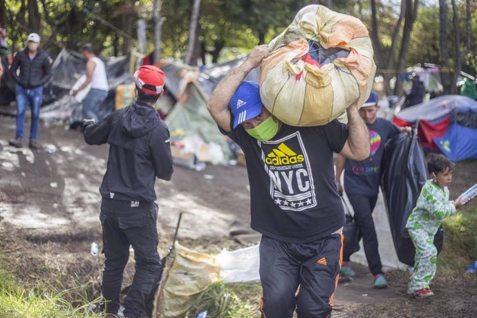 Migrantes venezolanos en Colombia.