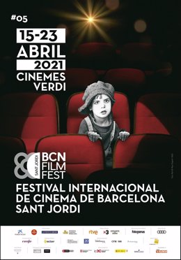 Cartel del Festival Internacional de Cinema de Barcelona-Sant Jordi - Bcn Film Fest 2021.