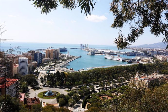 Vistas de Málaga en una imagen de archivo 