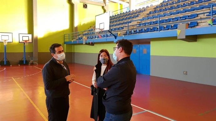 La portavoz de Cs en San Juan, Fátima Manchado, en el pabellón Primero de Mayo